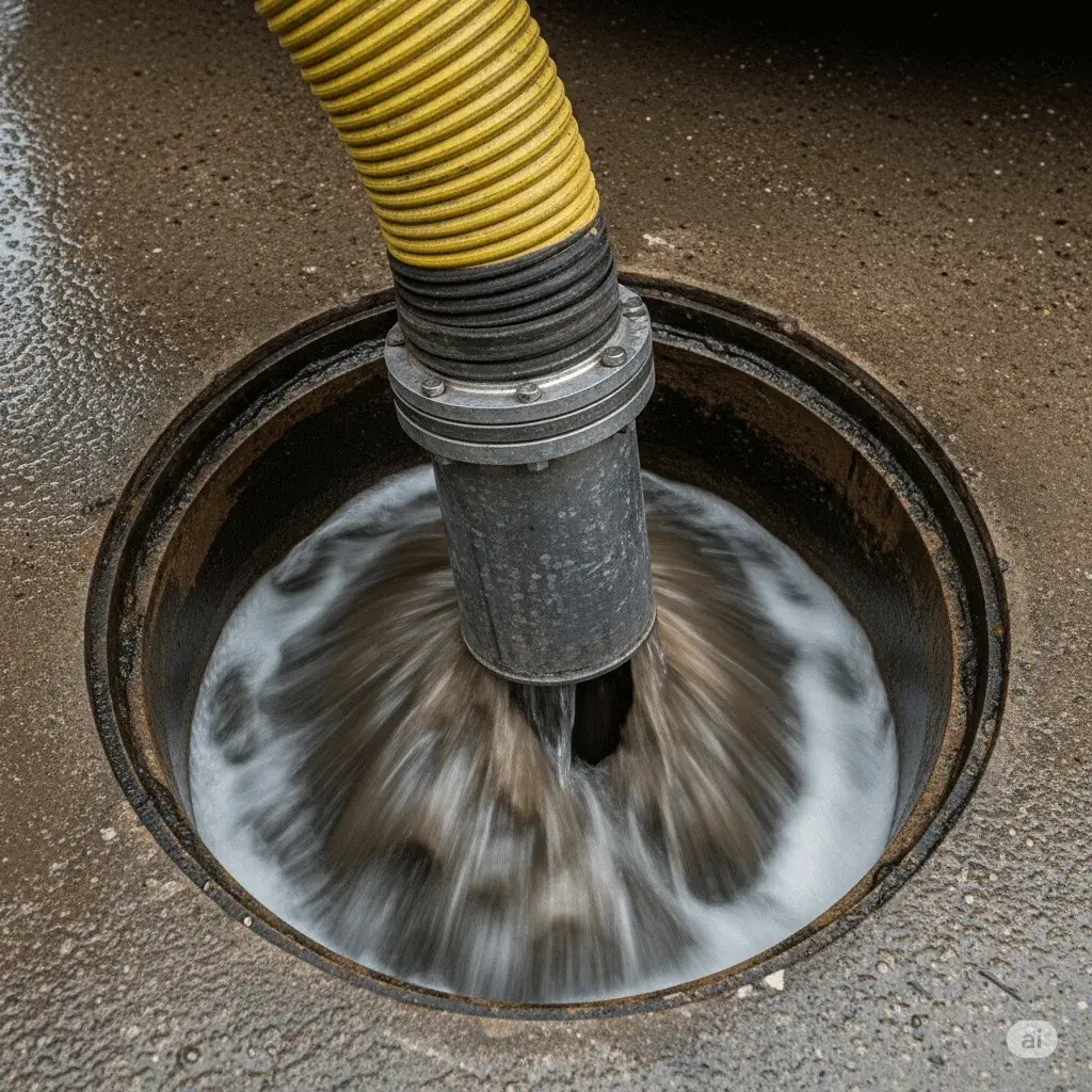 وايت شفط صرف صحي يقوم بتنظيف عميق للبيارة في المدينة المنورة.